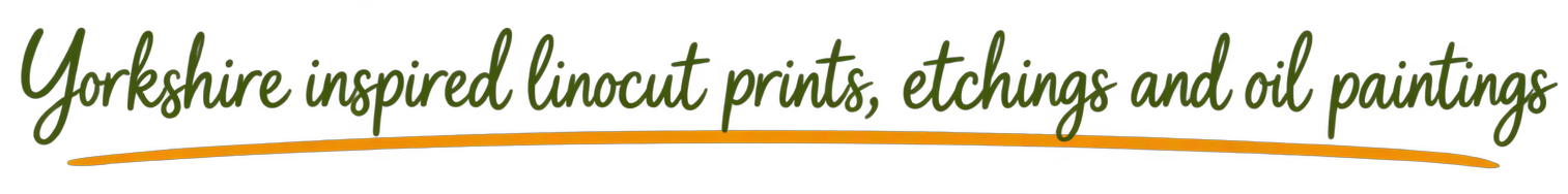 Original Yorkshire-inspired linocut prints, etchings and oil paintings